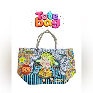 Avon Multicolor Artistic Tote Bag
